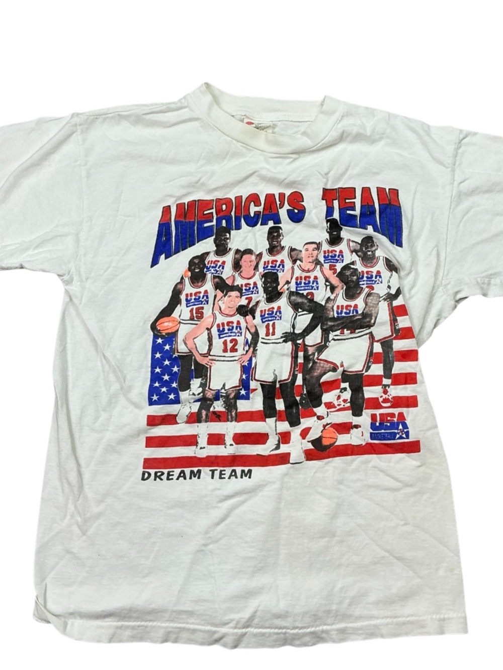 Vintage USA Olympic basketball Dream Team 90s single stitch T-shirt